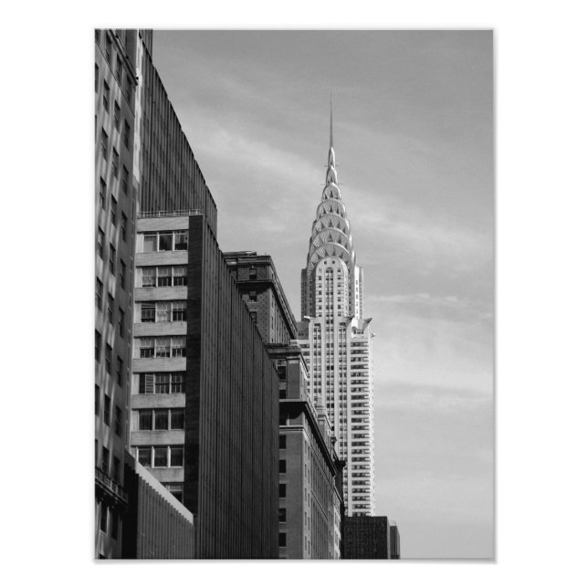 Chrysler Gebäude FOTO PRINT B&W (Vorne)