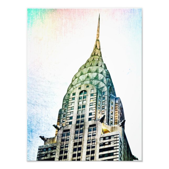 Chrysler Gebäude - Frozen - New York City Fotodruck (Vorne)