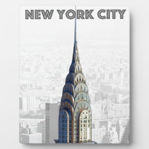 Chrysler Gebäude New York City Fotoplatte