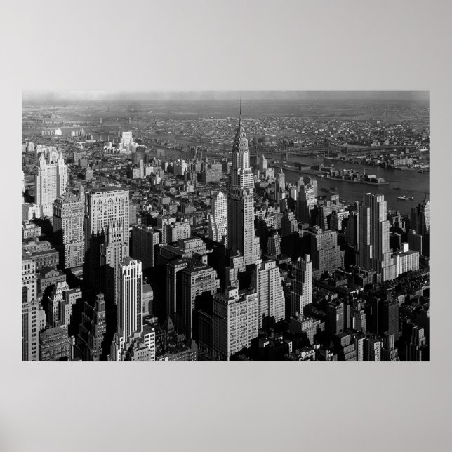Chrysler Gebäude New York Manhattan Poster (Vorne)