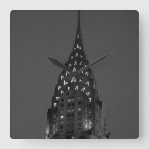 Chrysler Gebäude Quadratische Wanduhr