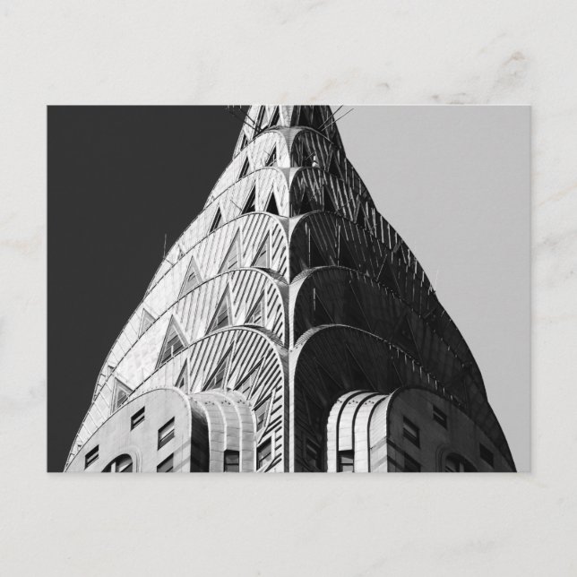 Chrysler Gebäude Spire Postkarte (Vorderseite)