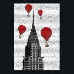 Chrysler Gebäude und Red Hot Air Balloons Poster<br><div class="desc">Transport & Reisen</div>