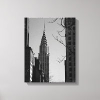 Chrysler - toile noire et blanche