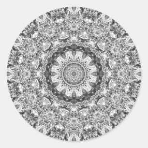 Chrystal Kaleidoskop 01 Runder Aufkleber
