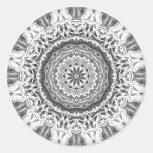 Chrystal Kaleidoskop 02 Runder Aufkleber