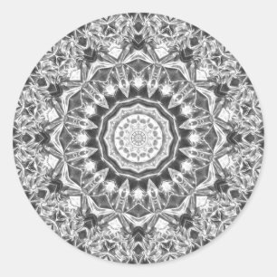 Chrystal Kaleidoskop 08 Runder Aufkleber