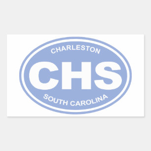 CHS (Charleston SC) Rechteckiger Aufkleber