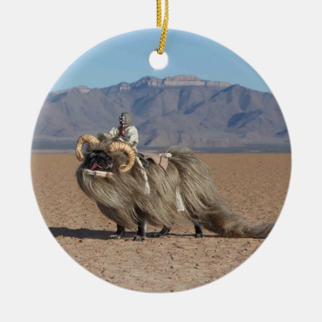 Chubbs die Banthapug Verzierung Keramikornament (Vorne)