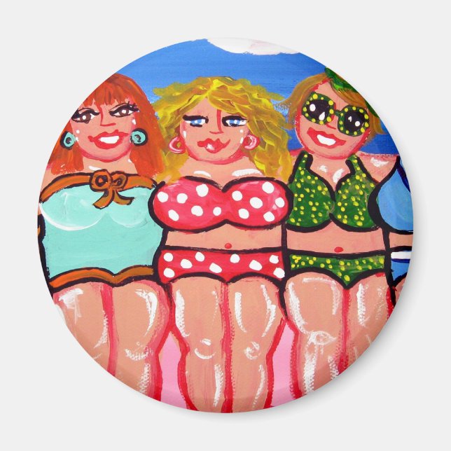 Chubby Beach Divas Friends Magnet (Vorne)