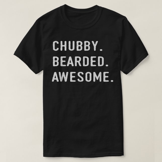 Chubby Bearded Phantastisch Vater Santa T T-Shirt (Design vorne)