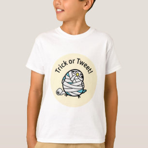 Chubby Bird Halloween Mummy Lovebird T-Shirt