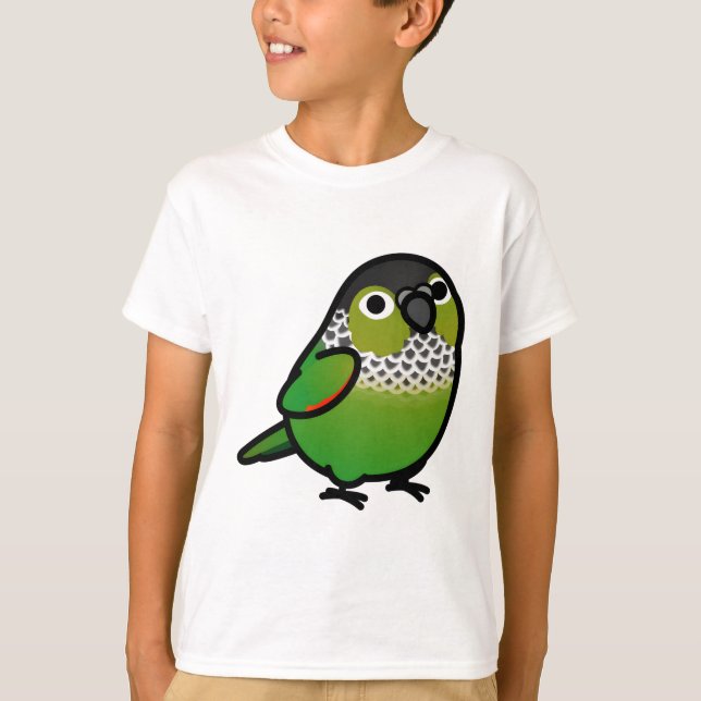 Chubby Black-Capped Conure T-Shirt (Vorderseite)
