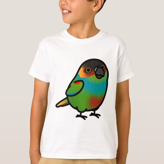 Chubby blauer Kehlkopf, mit Ockerzeichen versehen T-Shirt (Vorderseite)