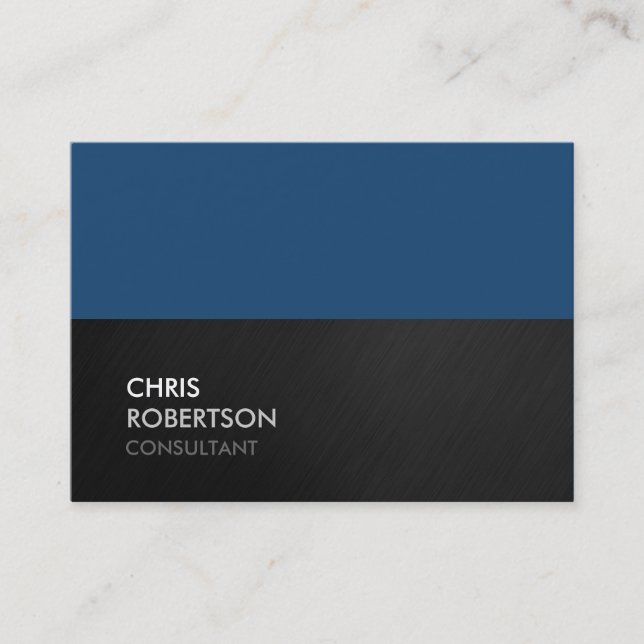 Chubby Blue Grey Attractif Chic Carte de visite (Devant)