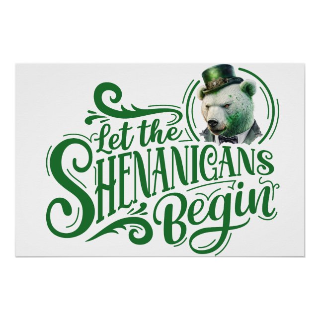 Chubby Boo Boo "Shenanigans begin" Poster glacé (Devant)