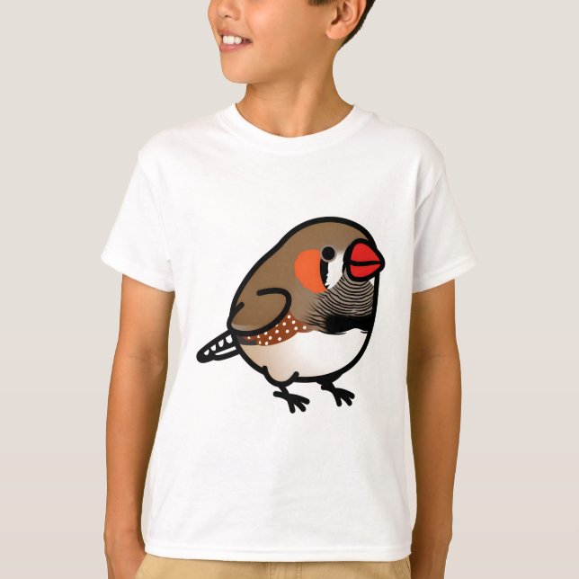 Chubby Brown Zebra Finch T-Shirt (Vorderseite)