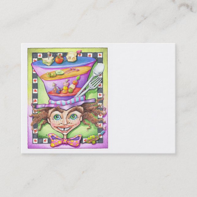CHUBBY BUSINESS CARDS - DER MAD PLATTER VISITENKARTE (Vorderseite)