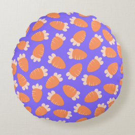 Chubby Carrots Lavender Rundes Kissen