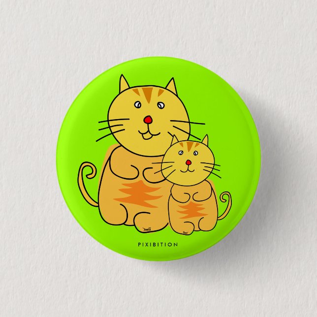Chubby Cat Button (Vorderseite)