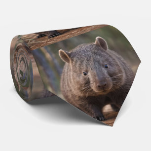 "Chubby Charm: Die Adorable Australian Wombat" Krawatte