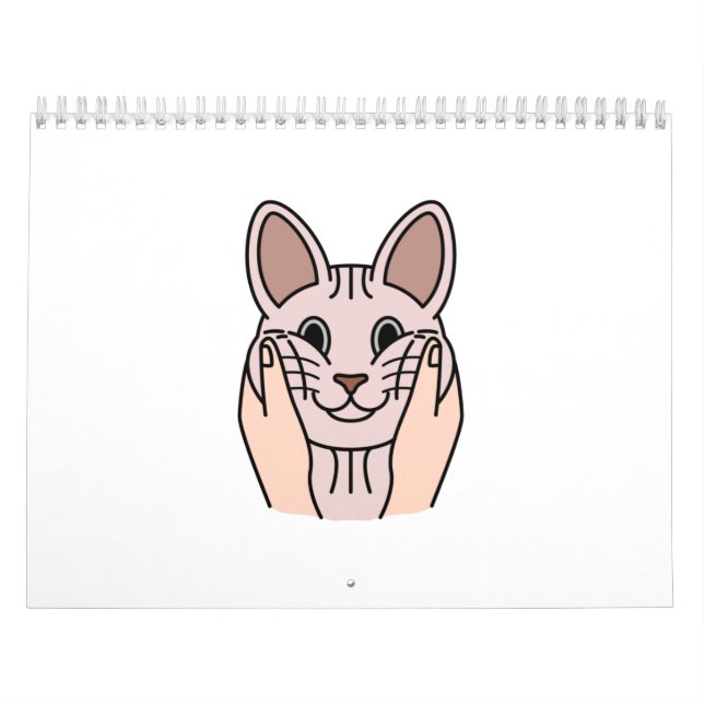 Chubby Cheeks Sphynx Cat Kalender (Titelbild)