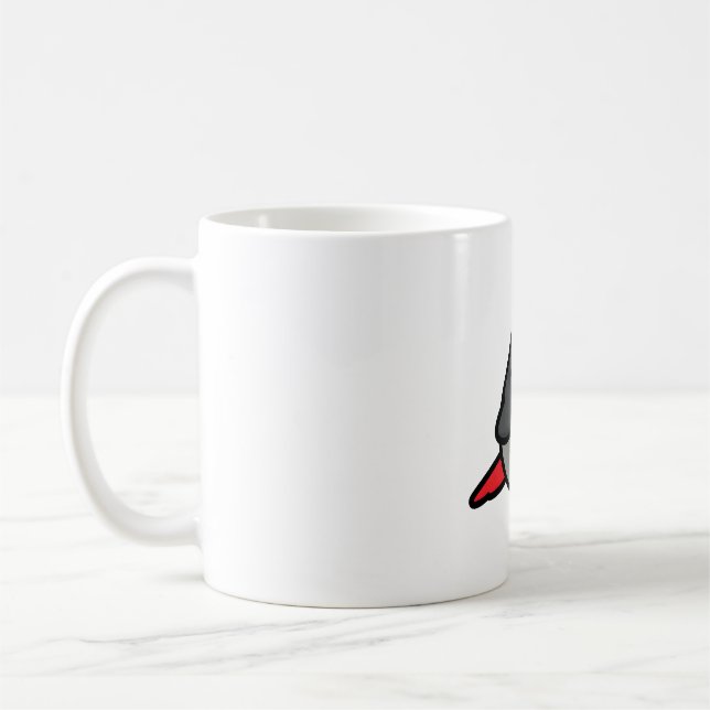 Chubby Congo African Gray - Plucker Kaffeetasse (Links)