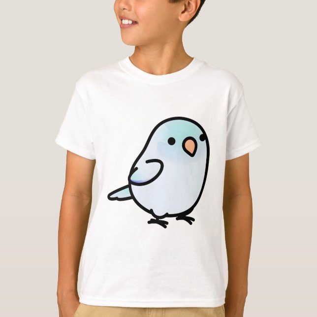 Chubby Dilute Light Blue Parrotlet T-Shirt (Vorderseite)