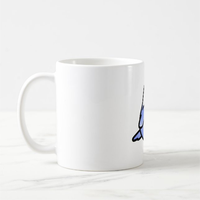 Chubby Fischer's Blue Lovebird Kaffeetasse (Links)