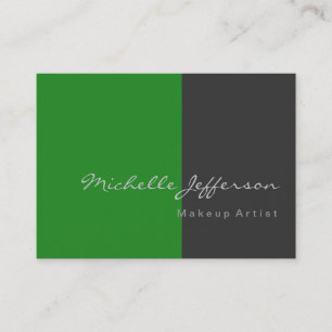 Chubby Forest Green Gray Attraktive Visitenkarte