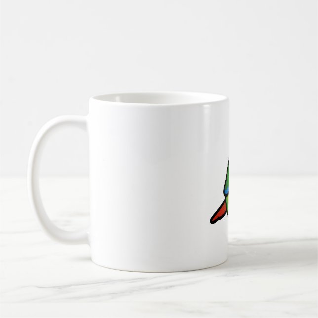 Chubby-Gelbe-Wangenkontur Kaffeetasse (Links)
