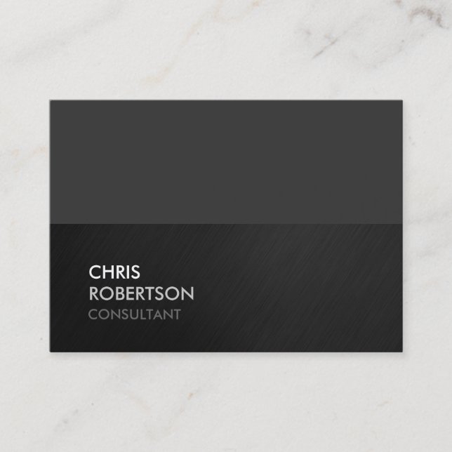 Chubby Gray Attractive Chic Business Card Visitenkarte (Vorderseite)