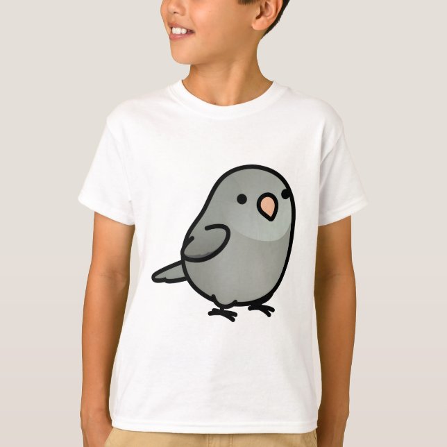 Chubby Gray Parrotet T-Shirt (Vorderseite)