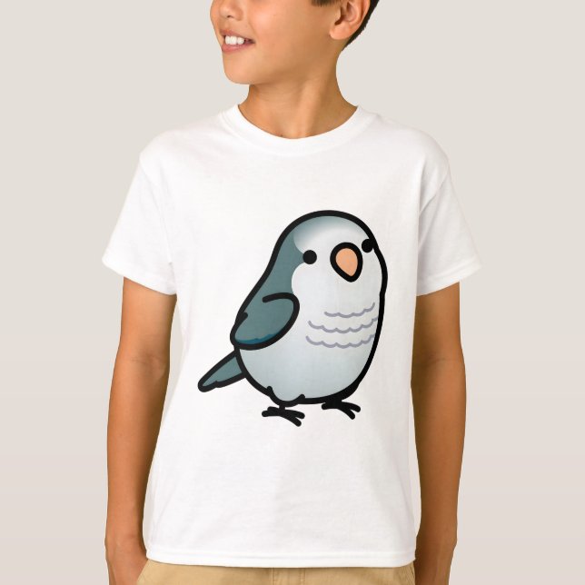 Chubby Gray Quaker Parrot T-Shirt (Vorderseite)