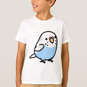 Chubby Gray Wing Blue Budgie T-Shirt