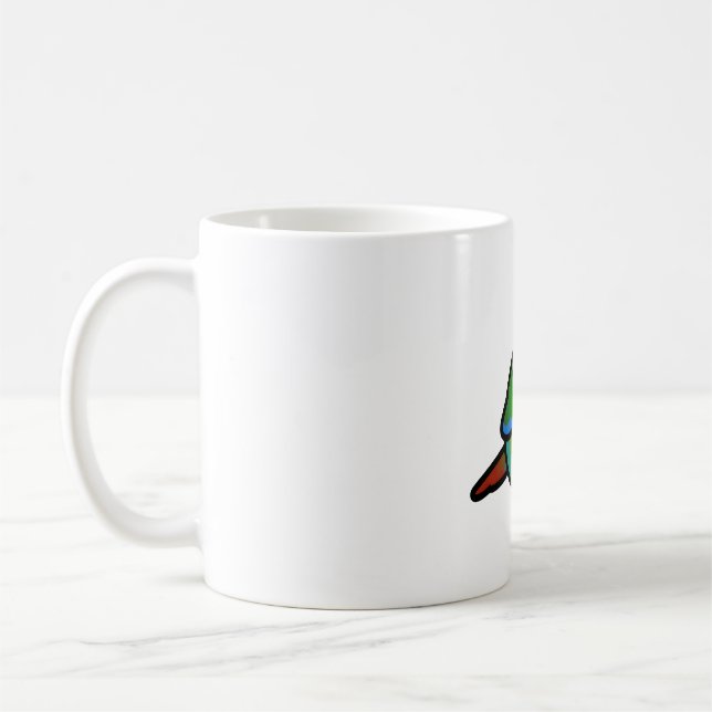 Chubby Green Cheek Conture Kaffeetasse (Links)