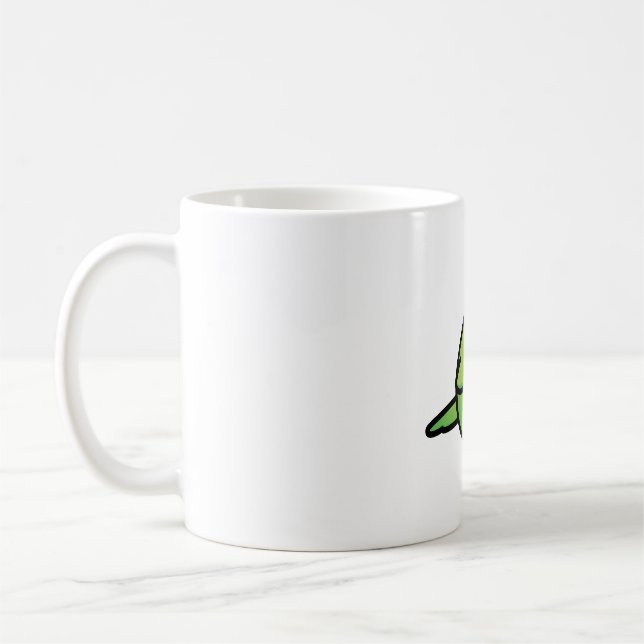 Chubby Green-Ruped-Parrotet Kaffeetasse (Links)