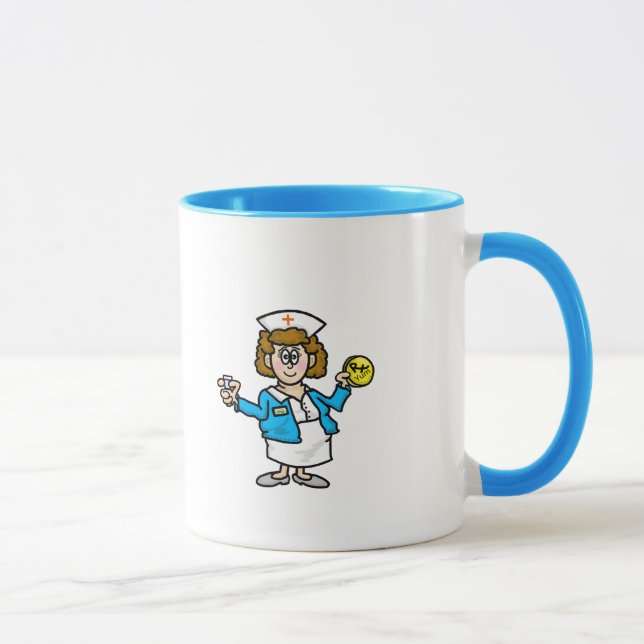 Chubby Happy Nurse with Medicine Coffee Tasse (Rechts)