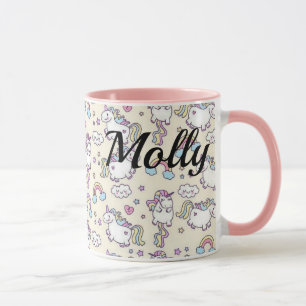 Chubby Happy UNICORNS Kawaii Cute cup mug