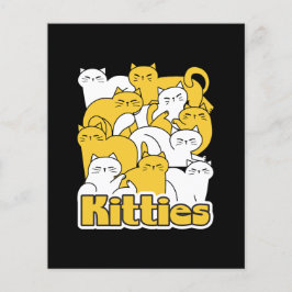 Chubby Kätzchen Design - Adorable Car Art Flyer