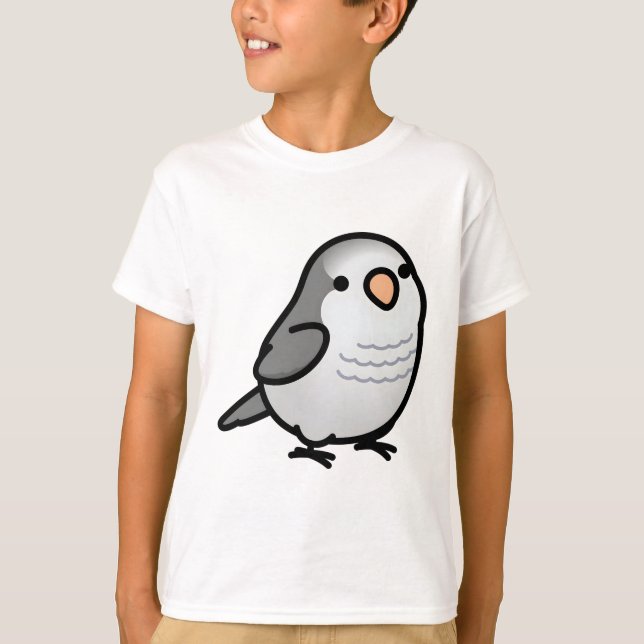 Chubby Mauve Quaker Parrot T-Shirt (Vorderseite)