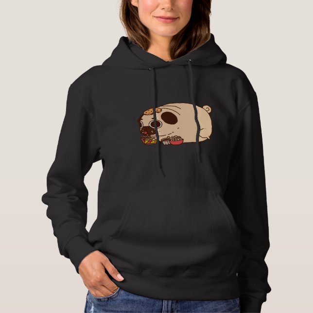 Chubby Mops isst klassischen T - Shirt 886 (Vorderseite)