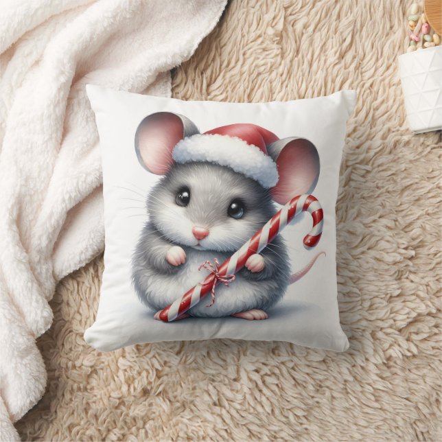 Chubby Mouse mit Candy Cane Kissen (Decke)