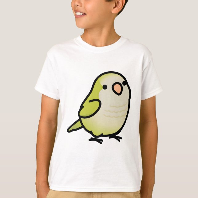 Chubby Pallid Quaker Parrot T-Shirt (Vorderseite)