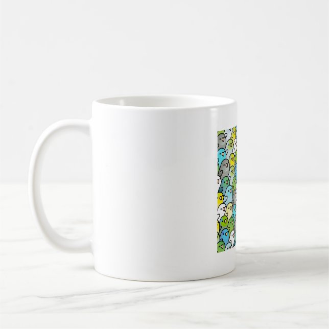 Chubby Parrotlet Pattern Kaffeetasse (Links)