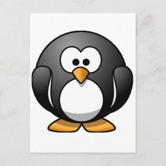 Chubby Penguin Postkarte