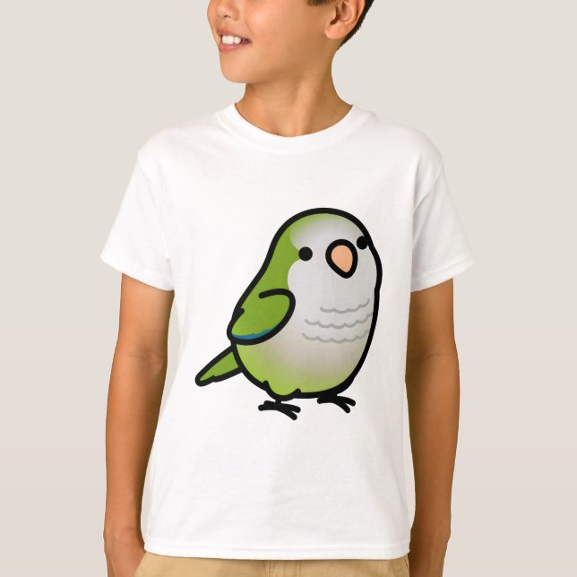 Chubby Quaker Parrot T-Shirt (Vorderseite)