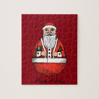 Chubby Rolly Polly Santa Toy