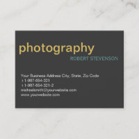 Chubby Simple Plain Photographie Carte de visite g