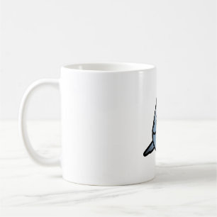 Chubby Slate Blue Budgie Kaffeetasse